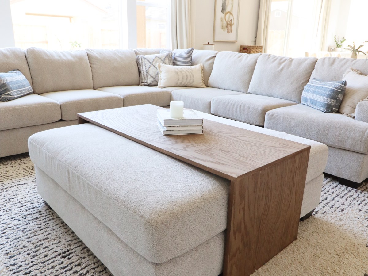 DIY Over-Ottoman Coffee&nbsp;Table
