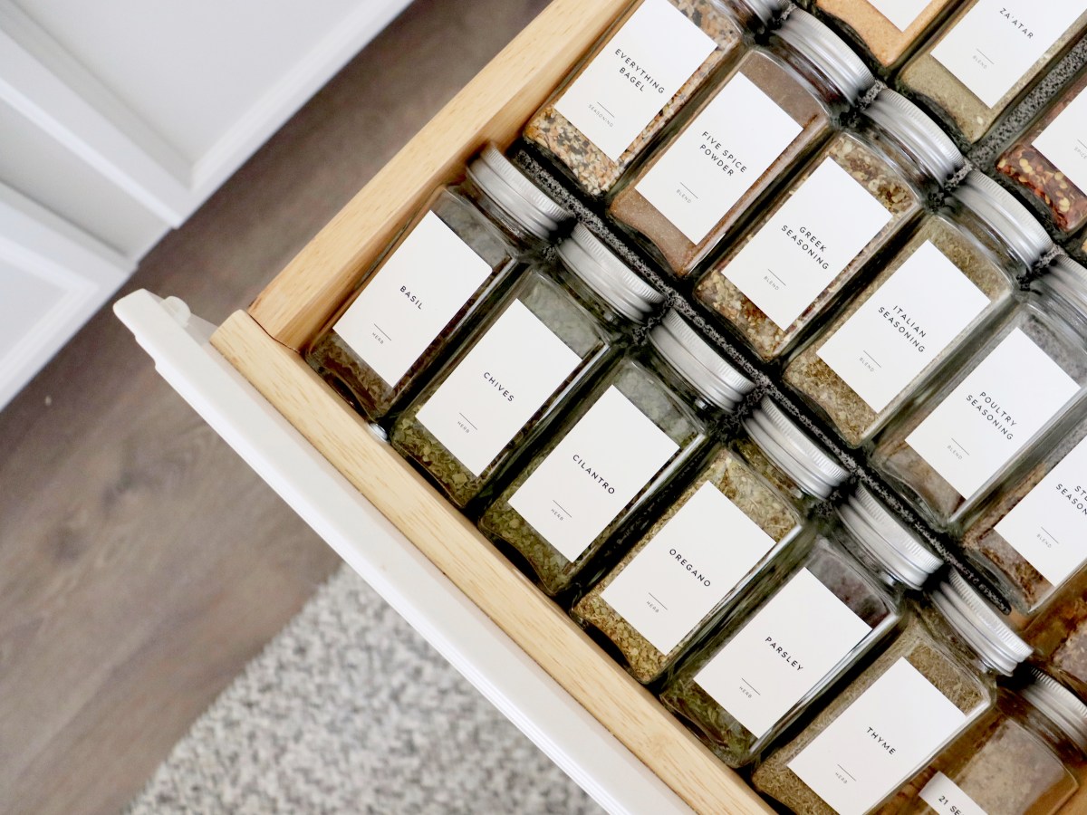 Spice Drawer Organization